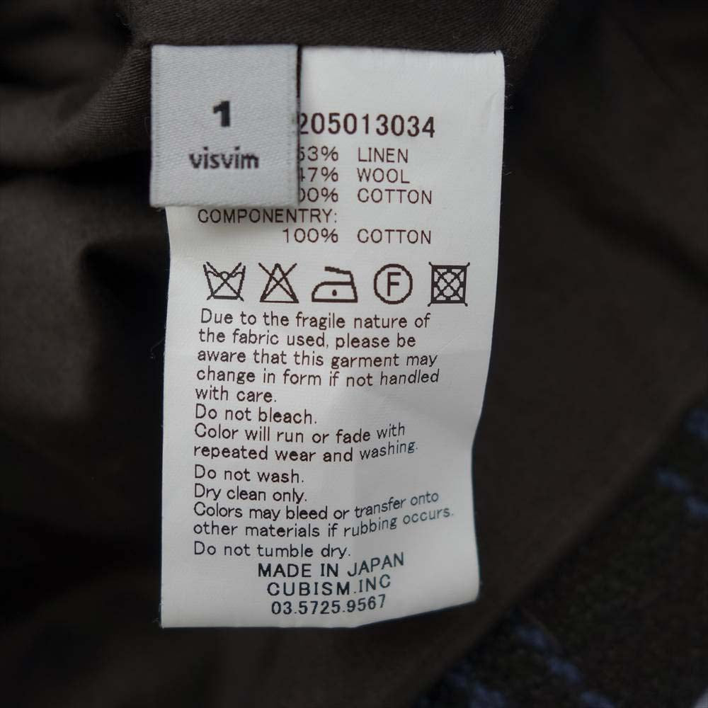 VISVIM ビズビム 16AW 0116205013034 MCKINLEY JKT JACKET BUFFALO CHECK マッキンリー ブルー系 1【中古】