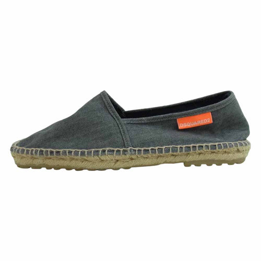 DSQUARED2 ディースクエアード エスパドリーユ スリッポン シューズ インディゴブルー系 42【中古】