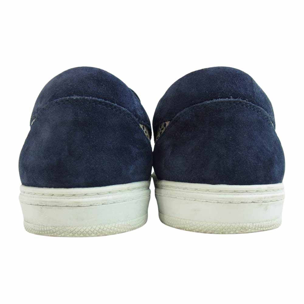 JIMMY CHOO ジミーチュウ スエード スター スリッポン ネイビー系 44【中古】
