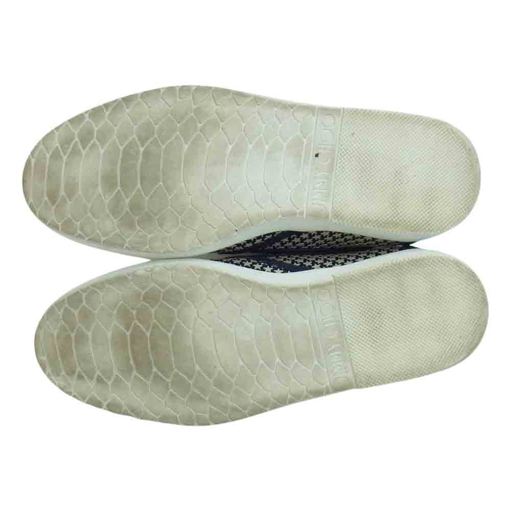 JIMMY CHOO ジミーチュウ スエード スター スリッポン ネイビー系 44【中古】