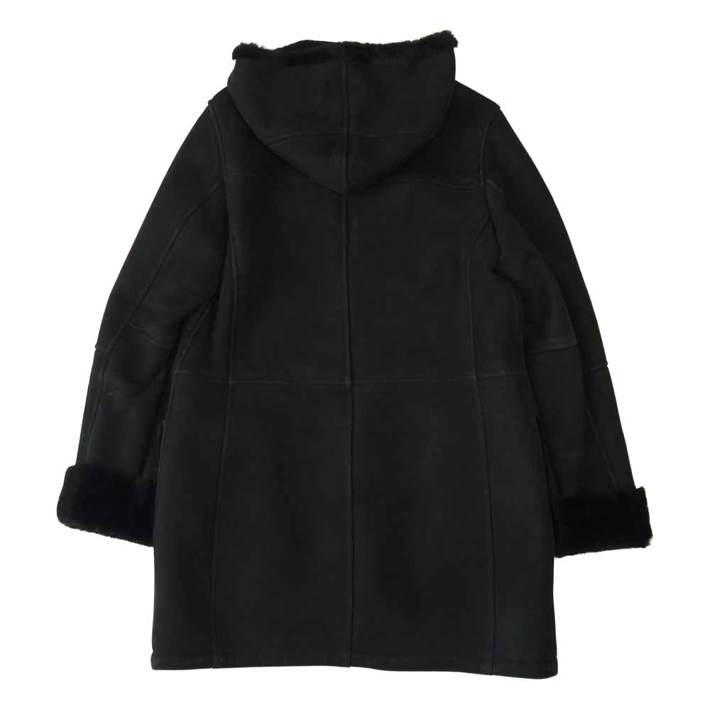 エンメティ イタリア製 SANTIAGO オールムートン ダッフル コート ブラック系 48【中古】