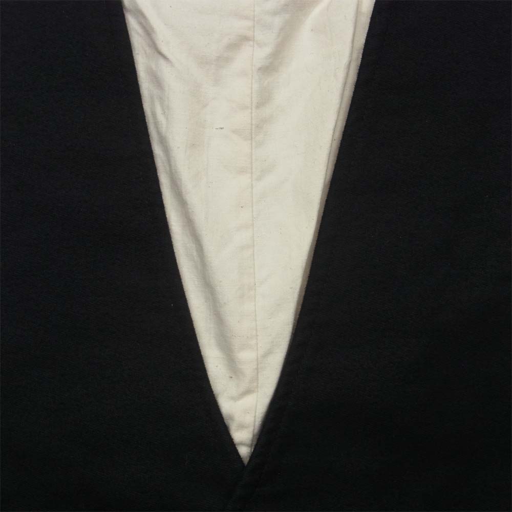 FRANK LEDER フランクリーダー 527061 DEUTSHLEDER VEST ジャーマンレザーコットン リネン ベスト ブラック系 グレー系 S【中古】