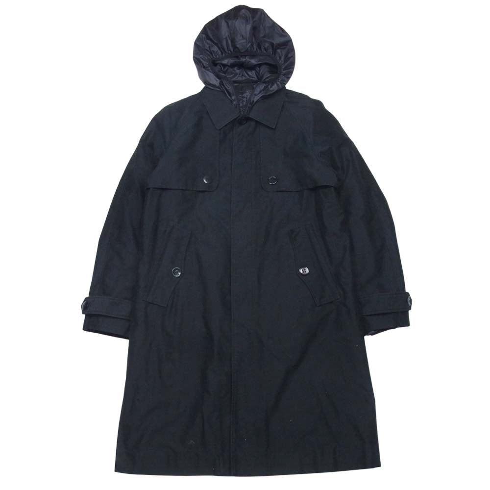 UNDERCOVER アンダーカバー N4303 UNDERCOVERISM アンダーカバイズム ライナー付 ステンカラー コート ブラック系 2【中古】