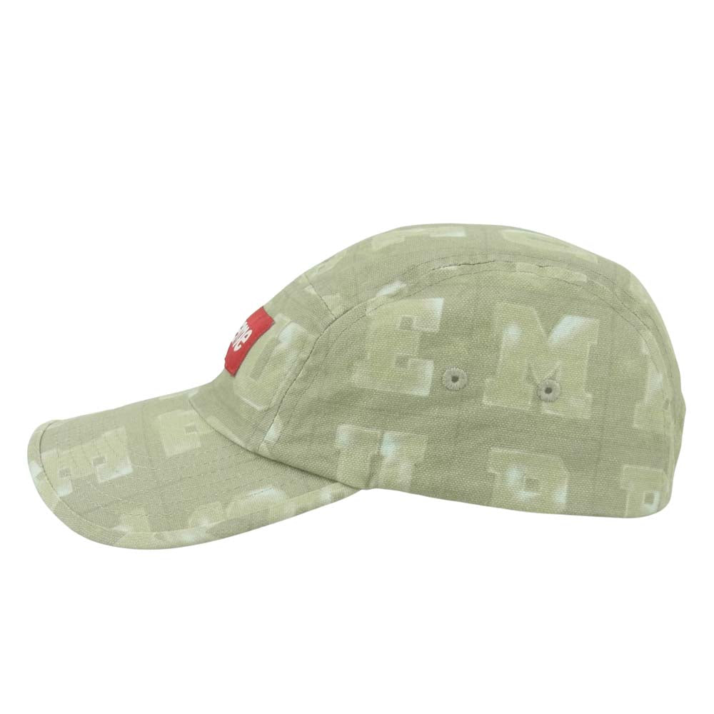 Supreme シュプリーム 20AW BLOCKS CAMP CAP ボックスロゴ キャンプ キャップ コットン 中国製 ベージュ系【中古】
