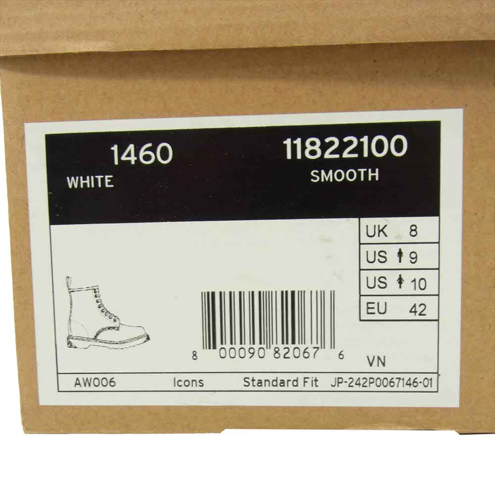 Dr.Martens ドクターマーチン 11822100 1460 8EYE BOOT 8ホール レースアップ ブーツ ホワイト系 42【中古】