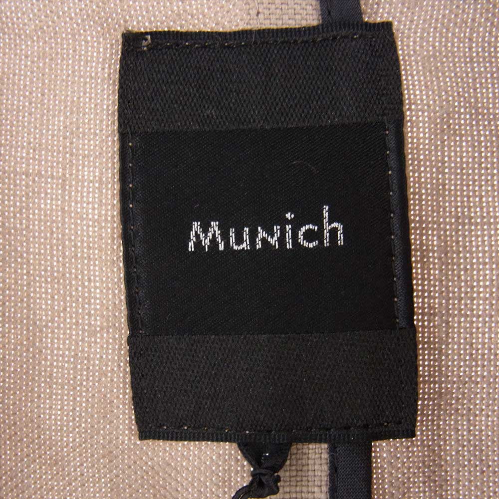ミューニック 19SS MN191C28 chester coat オーバーサイズ リネン コート ベージュ系 S【美品】【中古】