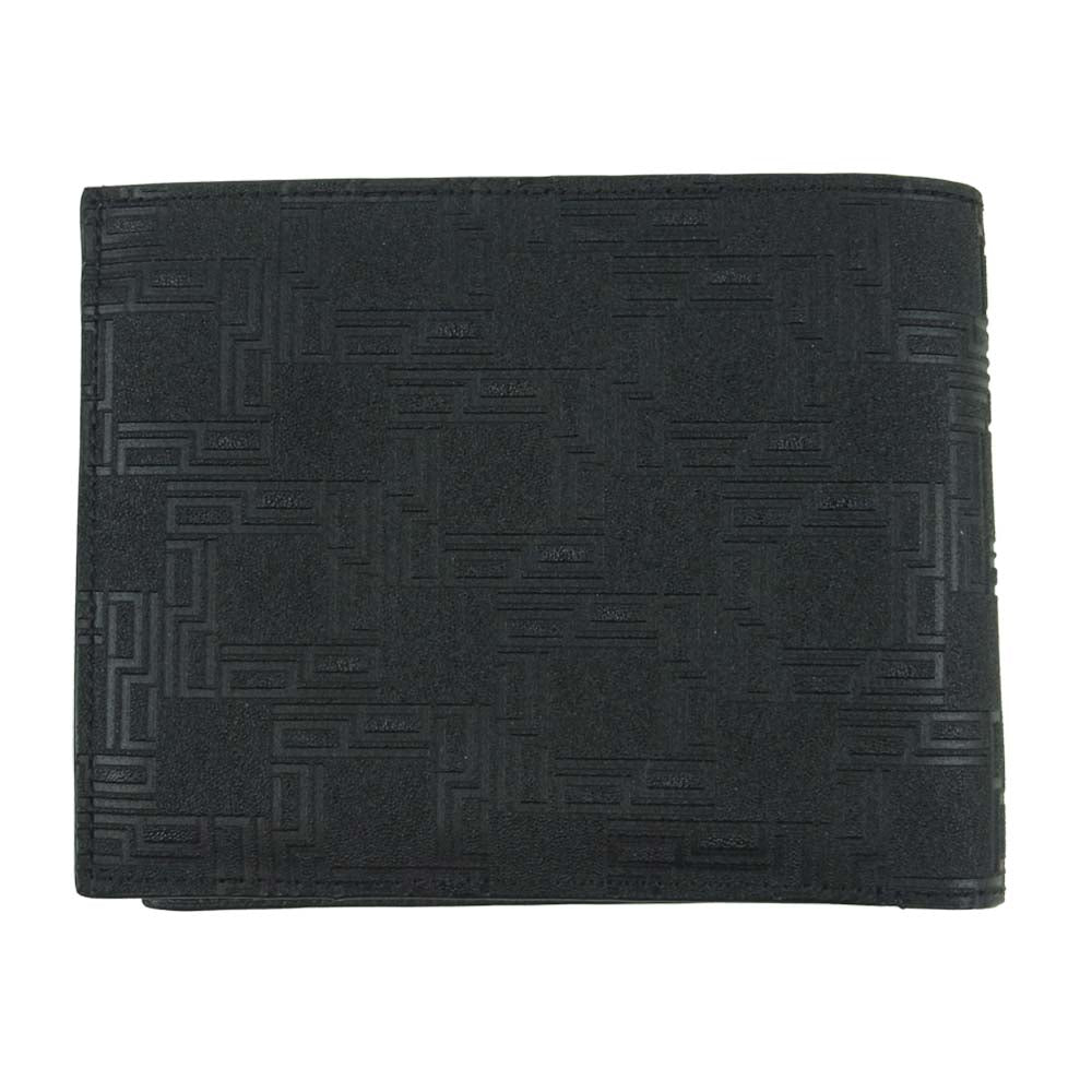 Dunhill ダンヒル OG3070A D-8 ディーエイト 小銭入れ付き 二つ折り財布 ブラック系【極上美品】【中古】