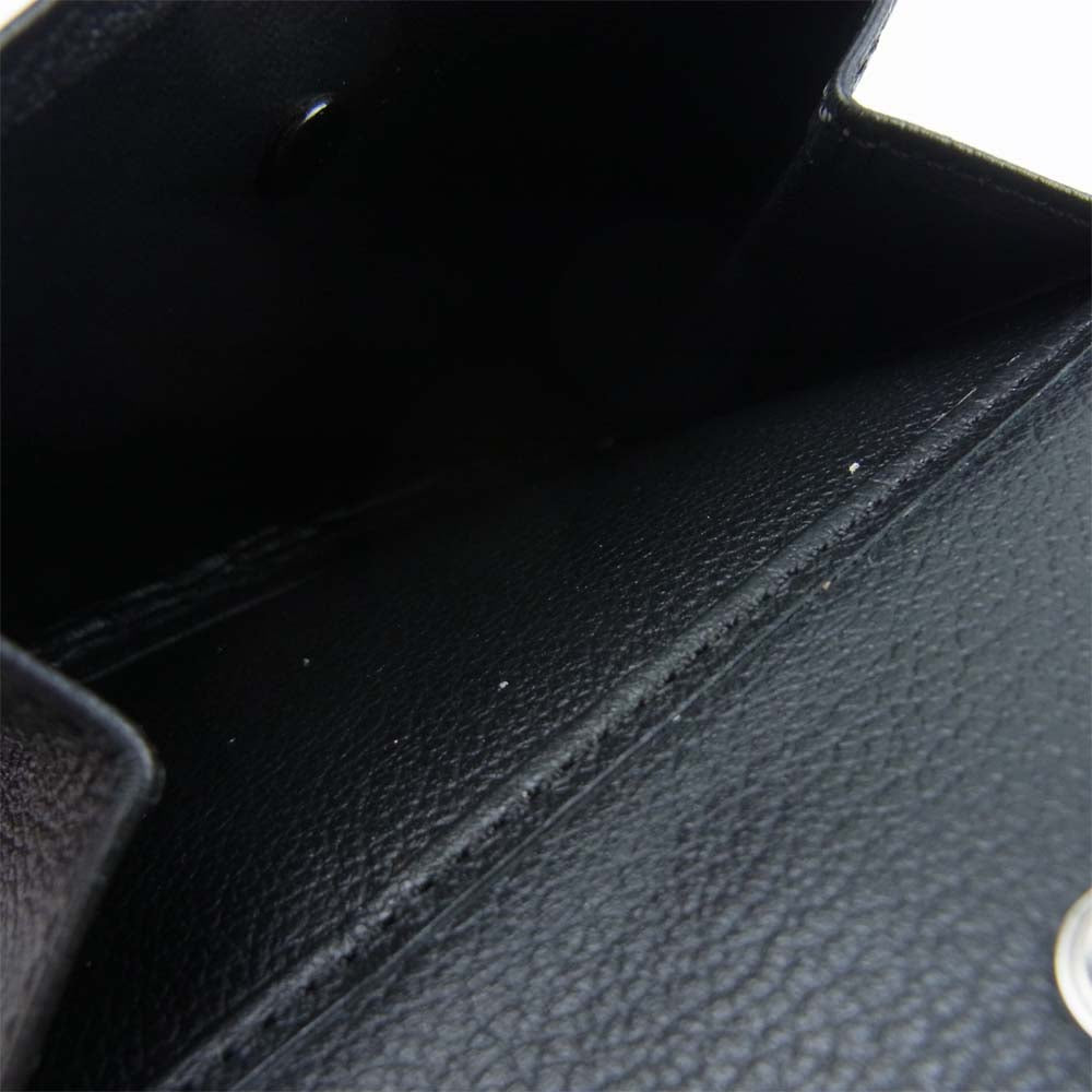 Dunhill ダンヒル OG3070A D-8 ディーエイト 小銭入れ付き 二つ折り財布 ブラック系【極上美品】【中古】