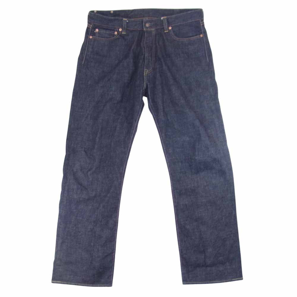 MOMOTARO JEANS 桃太郎ジーンズ G019-MZ 銅丹 特濃 クラシックストレート 14.7 オンス ジッパーフライ デニム パンツ インディゴブルー系 36【美品】【中古】