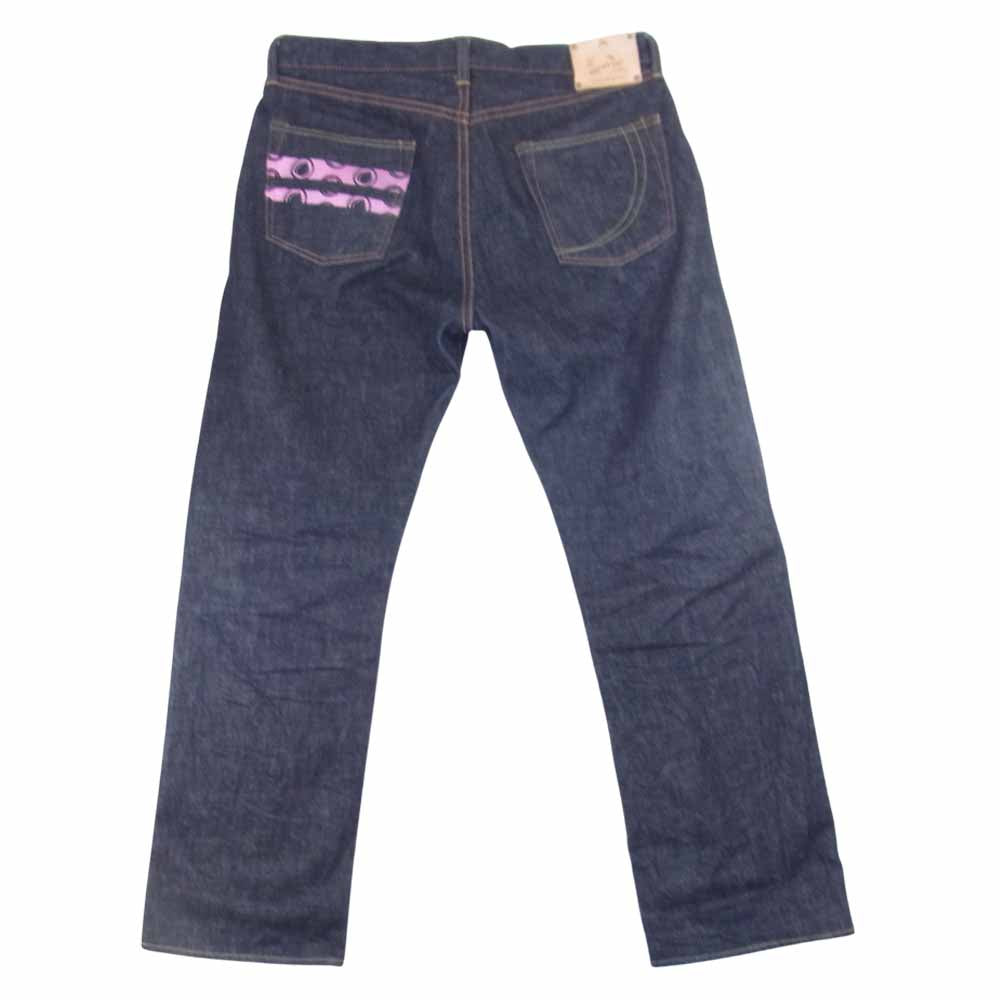 MOMOTARO JEANS 桃太郎ジーンズ G019-MZ 銅丹 特濃 クラシックストレート 14.7 オンス ジッパーフライ デニム パンツ インディゴブルー系 36【美品】【中古】
