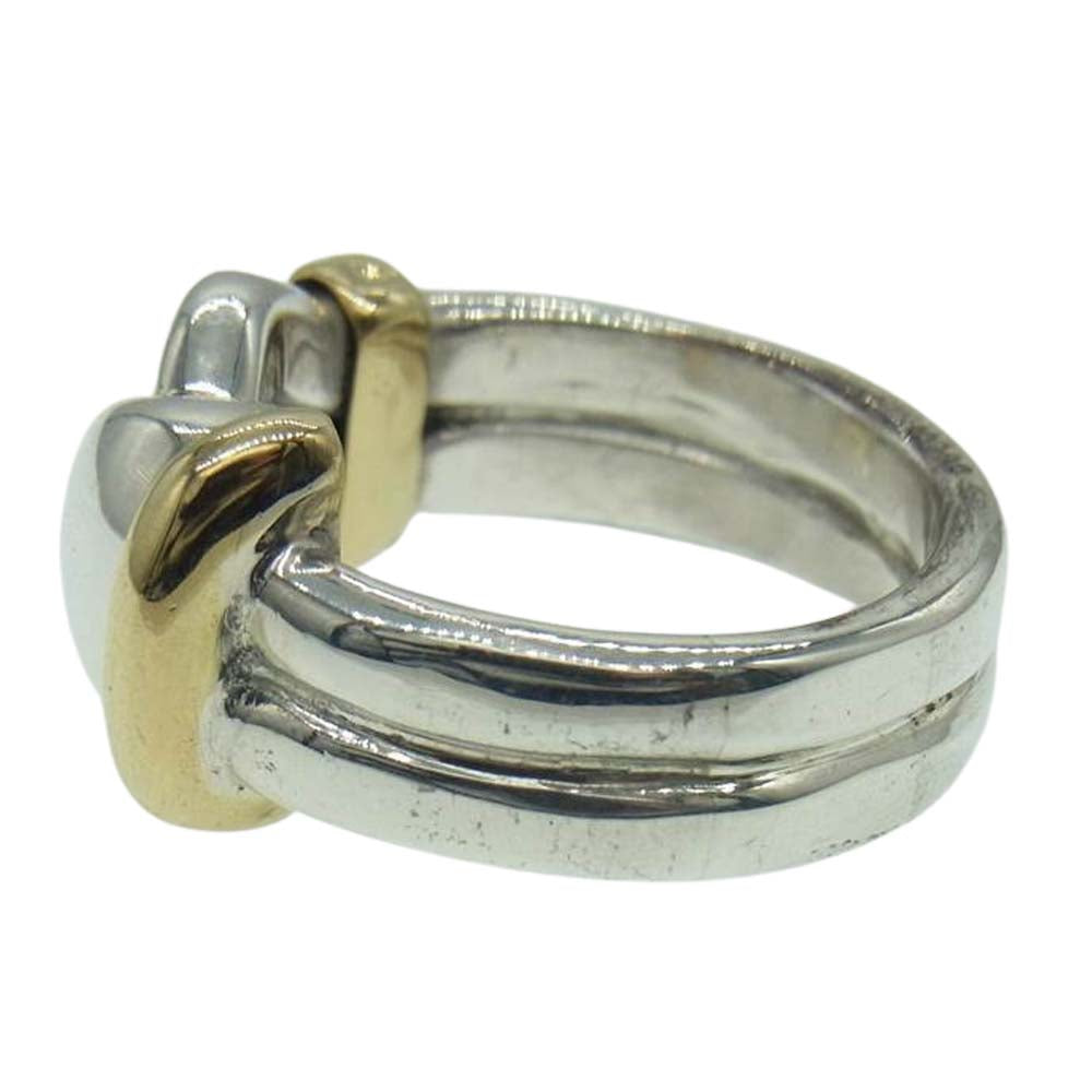 GUCCI グッチ 18K シルバー925 コンビ リング  シルバー系【中古】