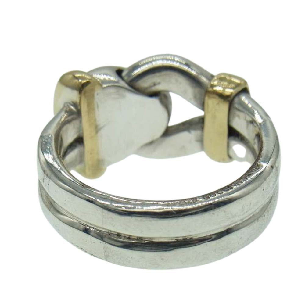 GUCCI グッチ 18K シルバー925 コンビ リング  シルバー系【中古】