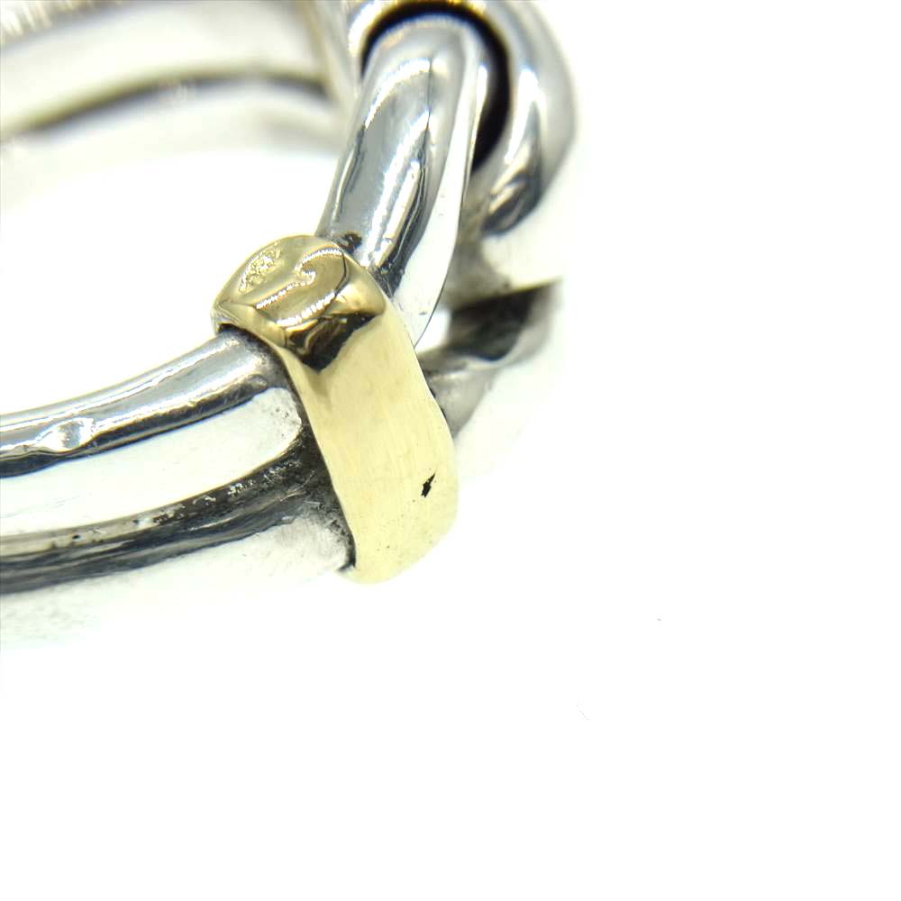 GUCCI グッチ 18K シルバー925 コンビ リング  シルバー系【中古】