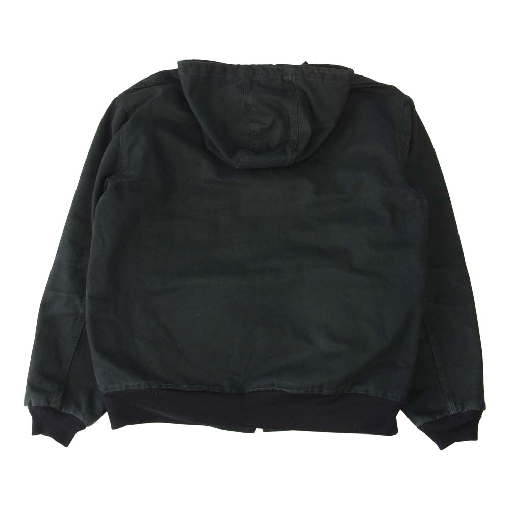 Carhartt カーハート ダック アクティブ パーカー ジャケット ブラック系 XL【中古】