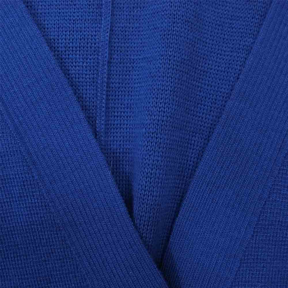 ブルーレーベルクレストブリッジ ミラノリブ ベルテッド カーディガン ブルー系 38【中古】