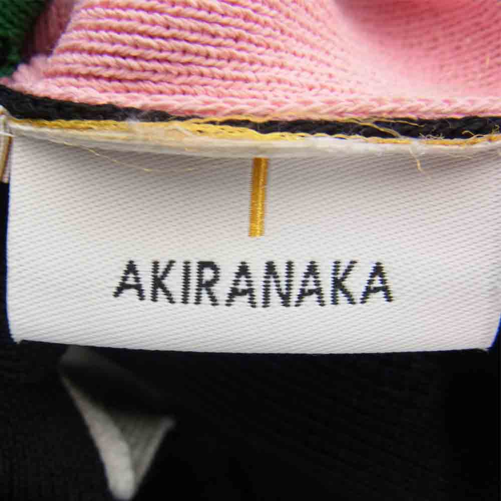 アキラナカ 20AW AP2055-BKM Idalia knit PO マルチストライプ 短冊 ニットドレス マルチカラー系 １【美品】【中古】