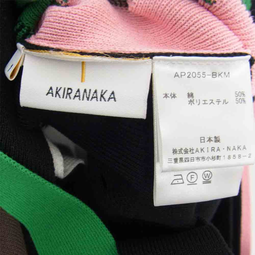 アキラナカ 20AW AP2055-BKM Idalia knit PO マルチストライプ 短冊 ニットドレス マルチカラー系 １【美品】【中古】