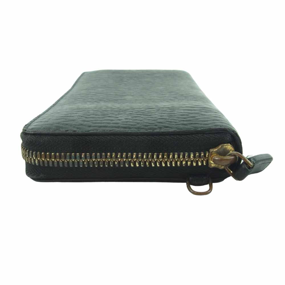 MCM エム・シー・エム ヴィセトス オリジナル ジップアラウンド ウォレット 長財布 韓国製 ブラック系【中古】