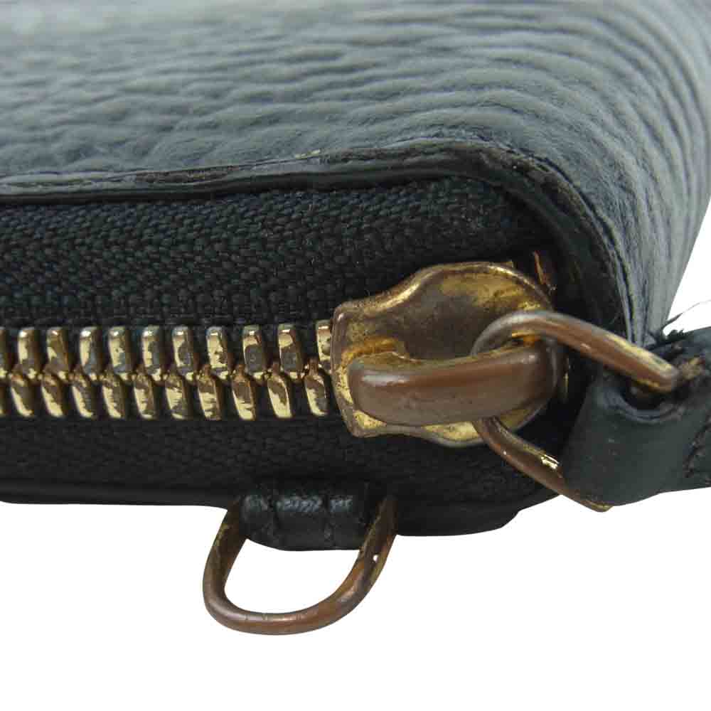 MCM エム・シー・エム ヴィセトス オリジナル ジップアラウンド ウォレット 長財布 韓国製 ブラック系【中古】