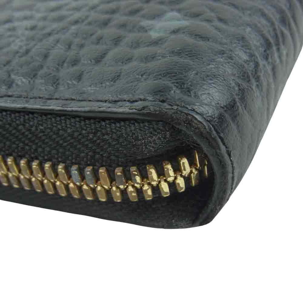 MCM エム・シー・エム ヴィセトス オリジナル ジップアラウンド ウォレット 長財布 韓国製 ブラック系【中古】