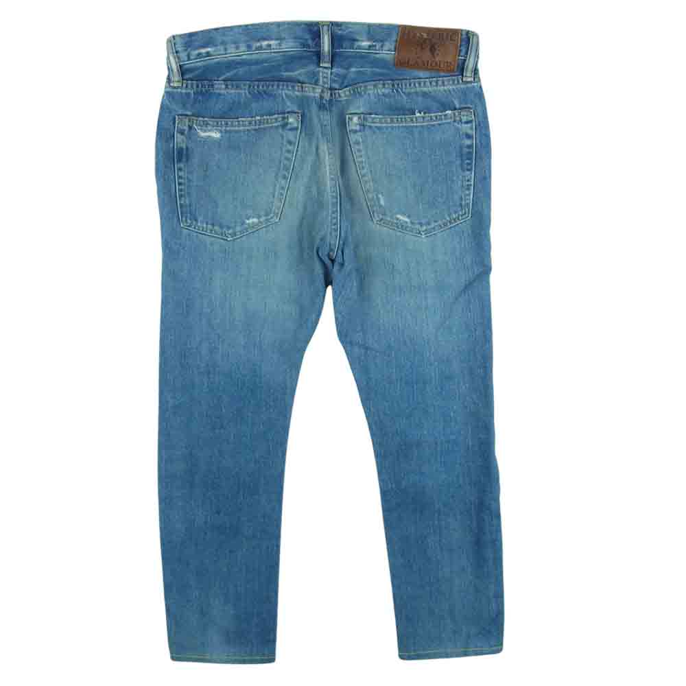 HYSTERIC GLAMOUR ヒステリックグラマー 0232AP10 ECR加工 ストレート デニム パンツ インディゴブルー系 29【中古】