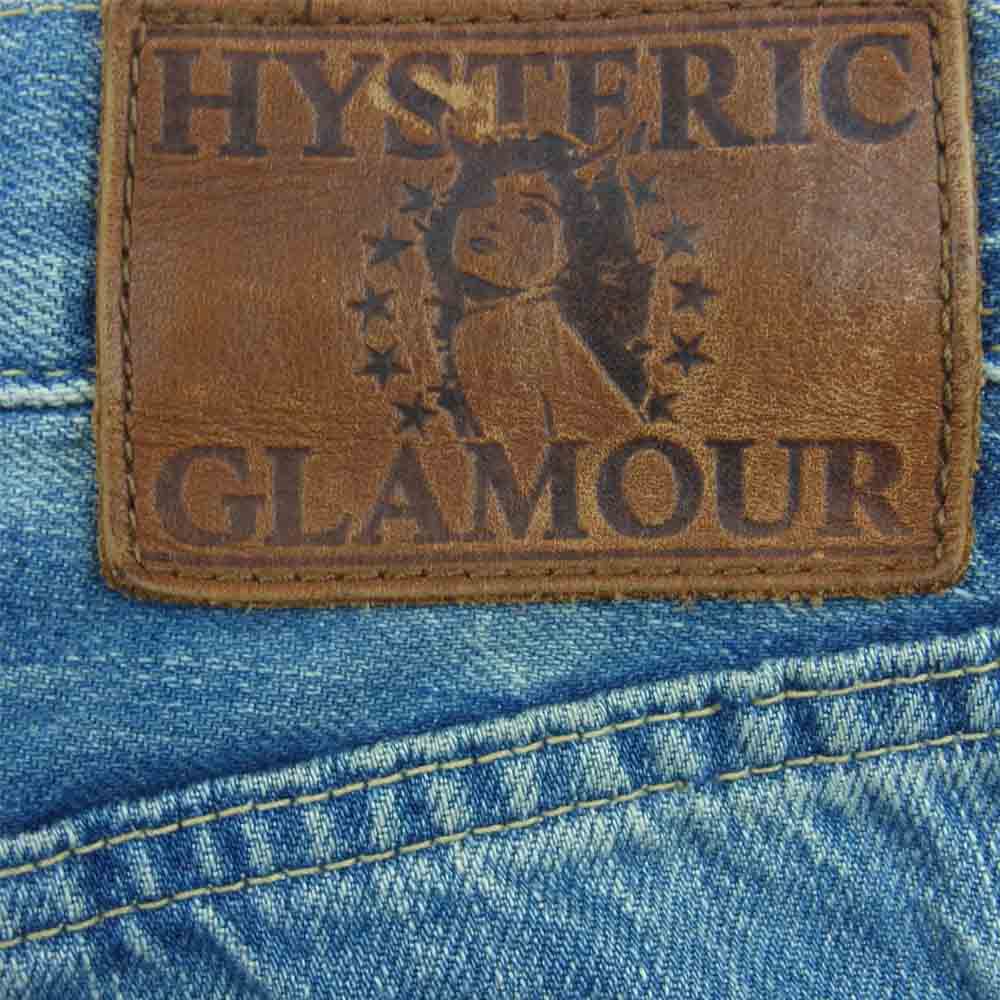 HYSTERIC GLAMOUR ヒステリックグラマー 0232AP10 ECR加工 ストレート デニム パンツ インディゴブルー系 29【中古】