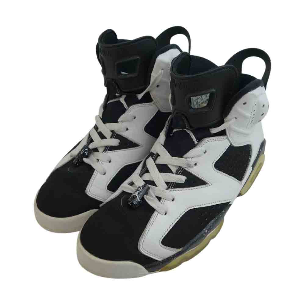 NIKE ナイキ 384664-101 AIR JORDAN 6 RETRO OREO エアジョーダン レトロ オレオ ブラック系 ホワイト系 27.5cm【中古】