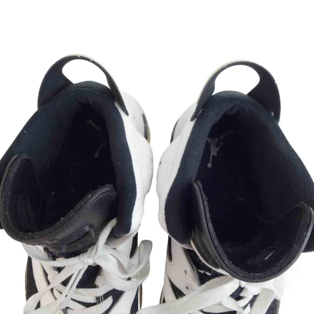 NIKE ナイキ 384664-101 AIR JORDAN 6 RETRO OREO エアジョーダン レトロ オレオ ブラック系 ホワイト系 27.5cm【中古】