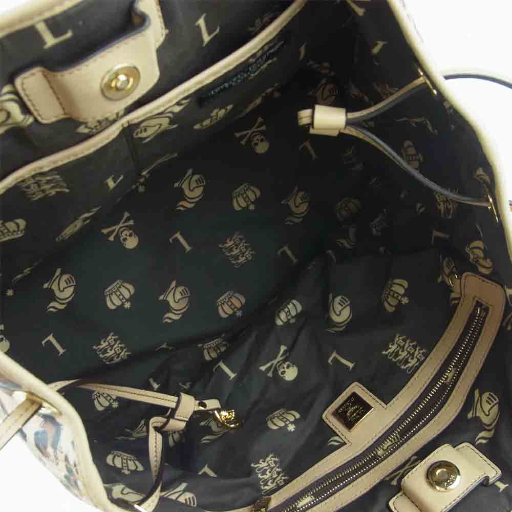 MCM エム・シー・エム LOVELESS ラブレス レオパード トート バッグ 韓国製 ベージュ系【中古】