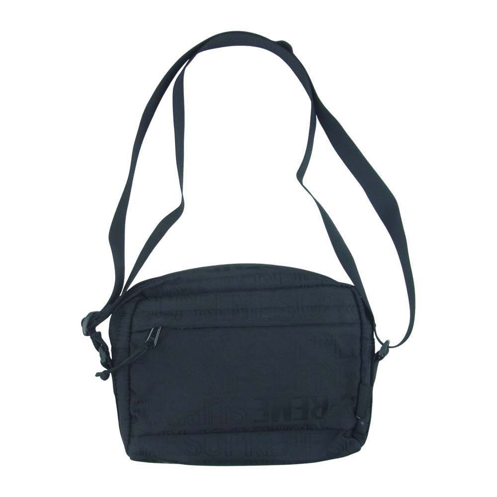 Supreme シュプリーム 19SS shoulder bag ロゴ 総柄 ショルダー バッグ 中国製 ブラック系【中古】