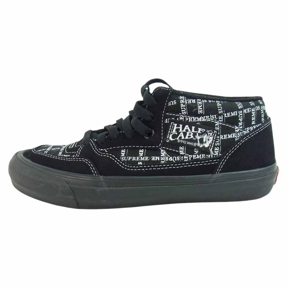 Supreme シュプリーム 20AW VN0A3QPH2YM × VANS HALF CAB PRO バンズ ハーフキャブ プロ ブラック系 25.5【中古】