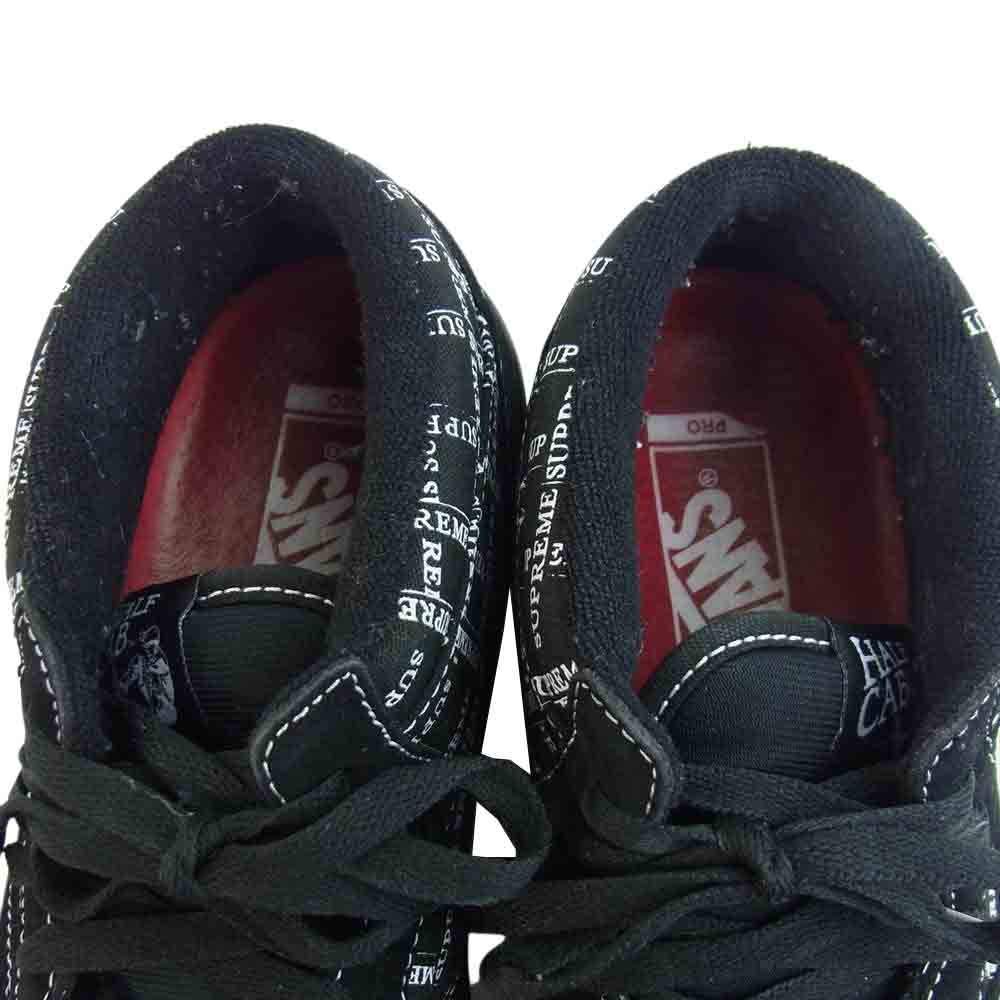 Supreme シュプリーム 20AW VN0A3QPH2YM × VANS HALF CAB PRO バンズ ハーフキャブ プロ ブラック系 25.5【中古】