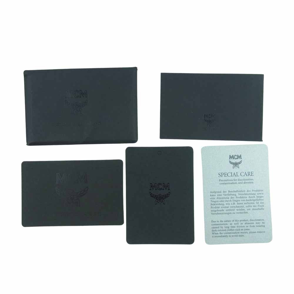 MCM エム・シー・エム MMK 2AVE01 CO001 レザー スタッズ バックパック リュック 韓国製 ブラウン系【中古】