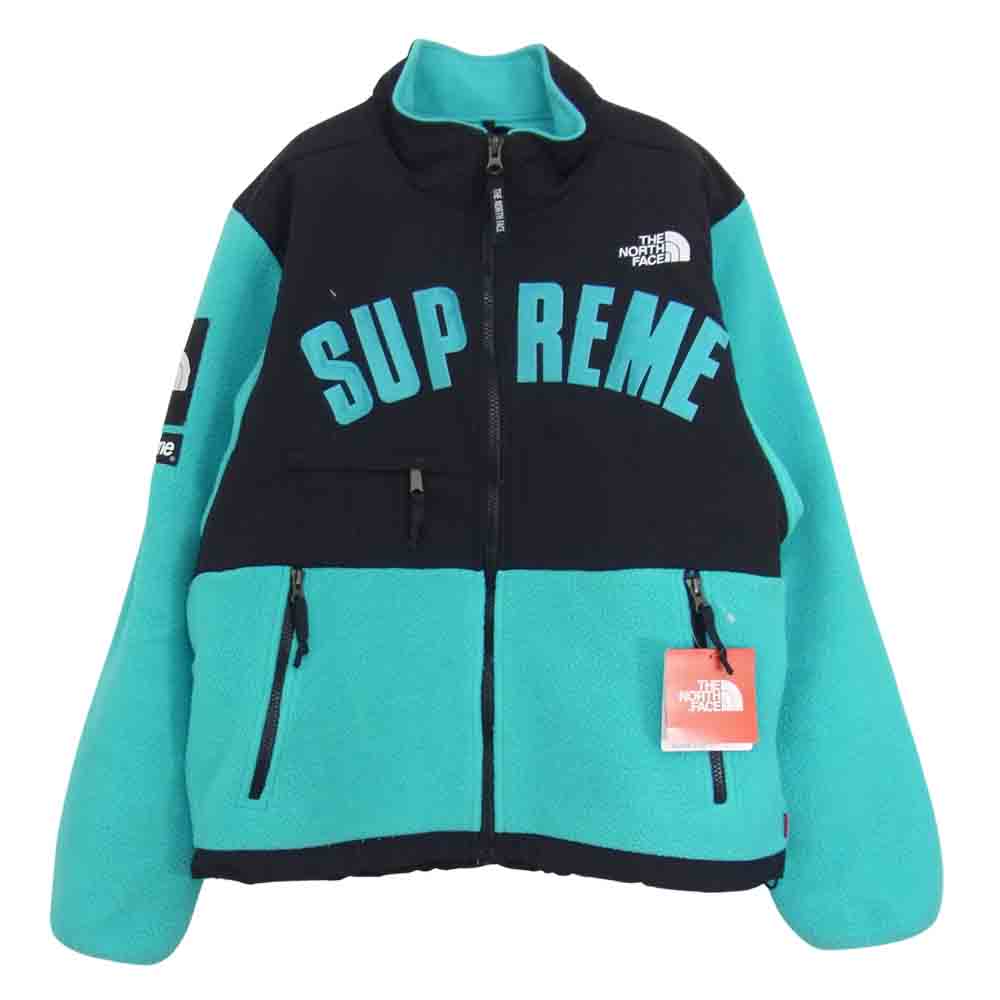 Supreme シュプリーム 19SS THE NORTH FACE Arc Logo Denali Fleece Jacket ノースフェイス デナリ フリースジャケット ブルー系 S【中古】