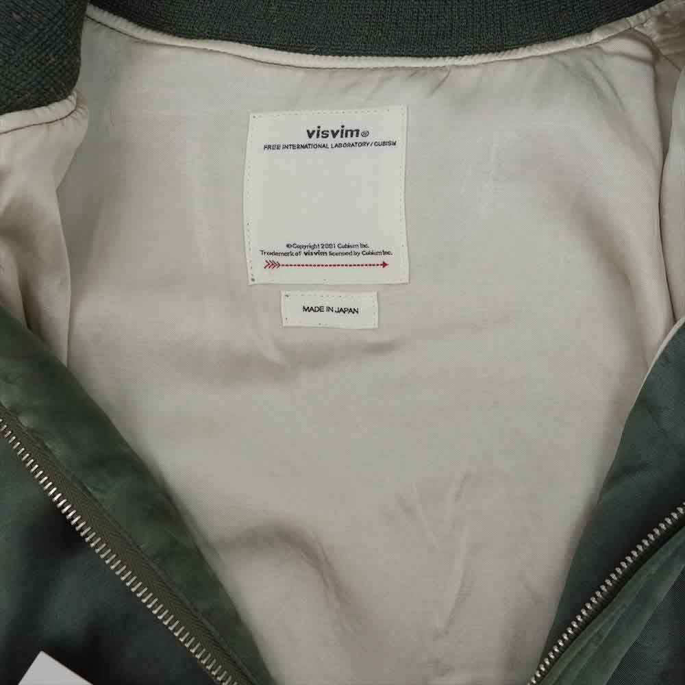 VISVIM ビズビム 21SS 0121105013021 DOUGLAS JKT ダグラス ジャケット ダメージ 加工 サテン スワジャン スーベニア  カーキ系 1【新古品】【未使用】【中古】