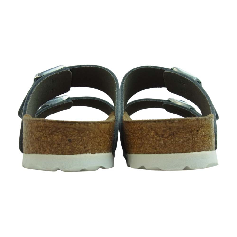 BIRKENSTOCK ビルケンシュトック ARIZONA アリゾナ ベルト ダブルストラップ サンダル シルバー系 37【中古】