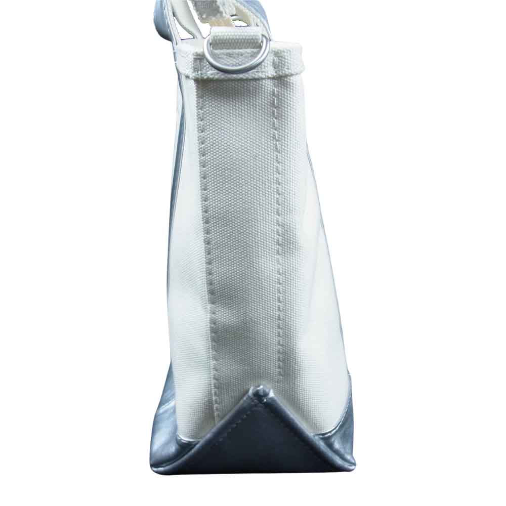 L.L.Bean エルエルビーン ショルダーストラップ付 キャンバス 2WAY トートバッグ ホワイト系【中古】