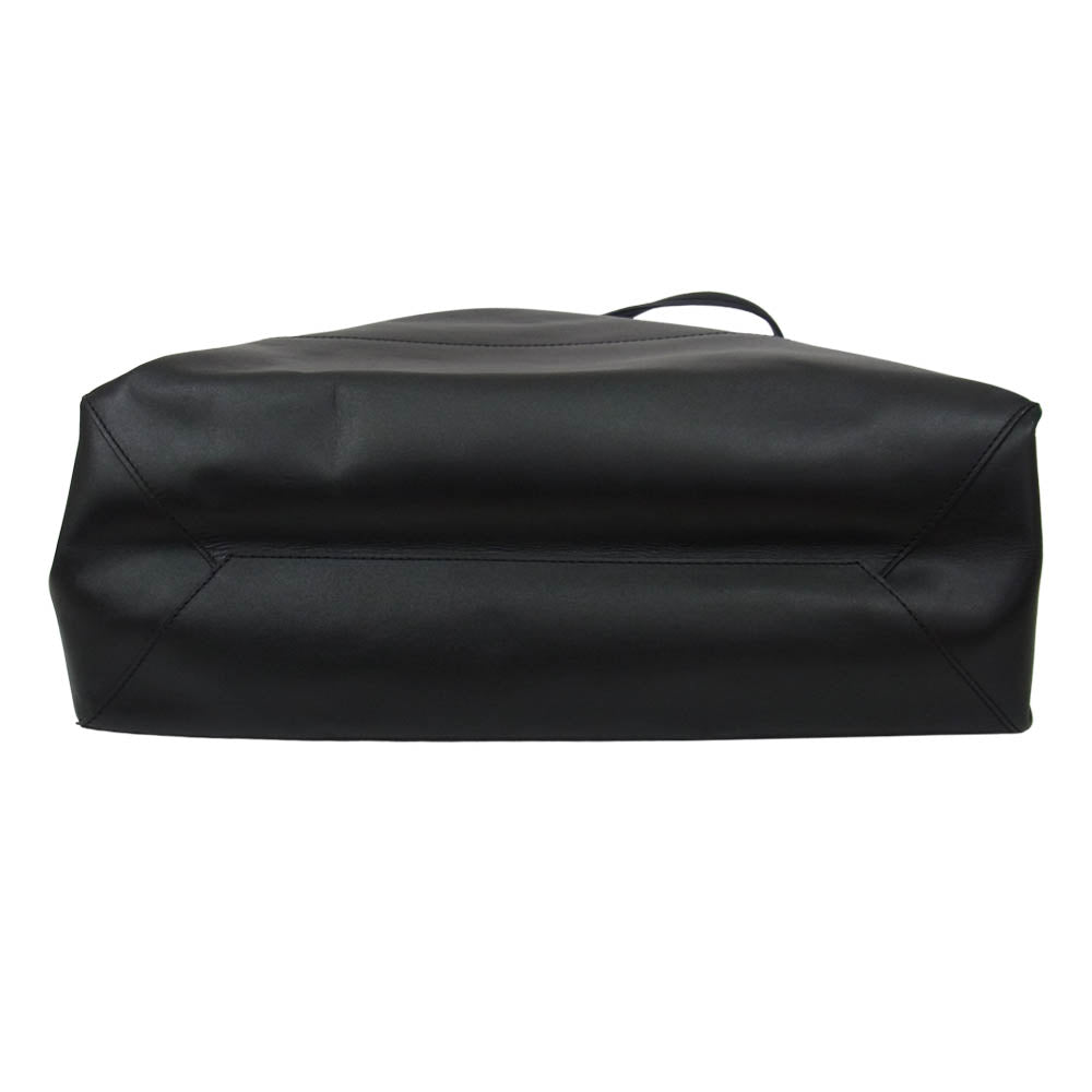 バーニーズニューヨーク レザー トートバッグ ブラック系【中古】