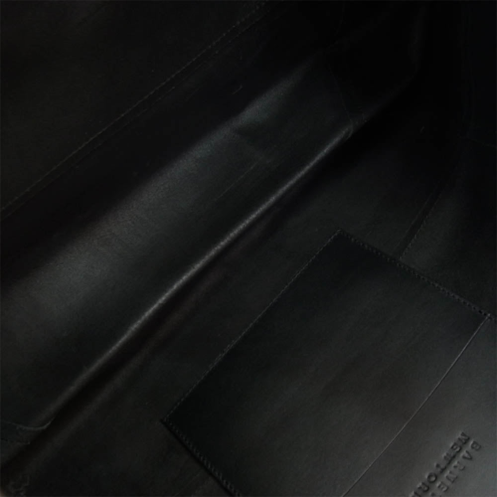 バーニーズニューヨーク レザー トートバッグ ブラック系【中古】