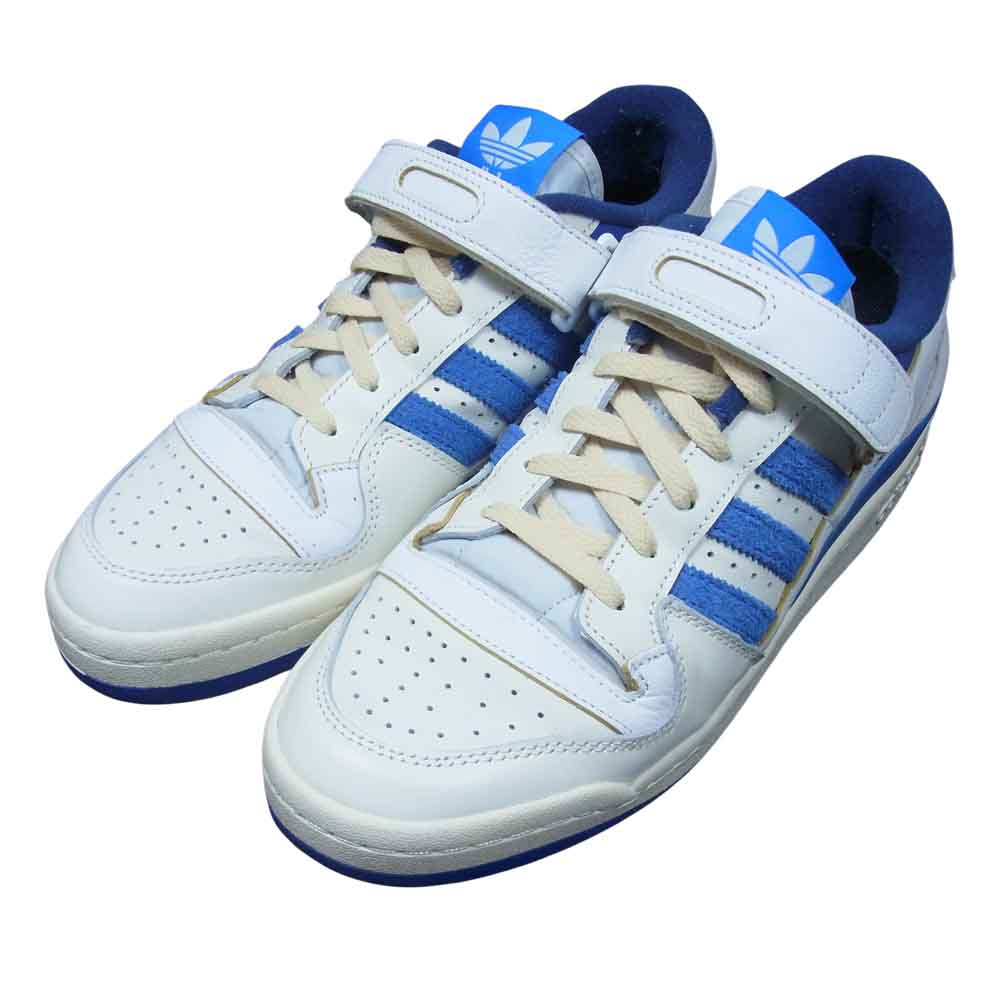 adidas アディダス S23764 FORUM 84 LOW BLUE THREAD フォーラム 84 ブルー スレッド ローカット スニーカー ホワイト系 28.5cm【中古】
