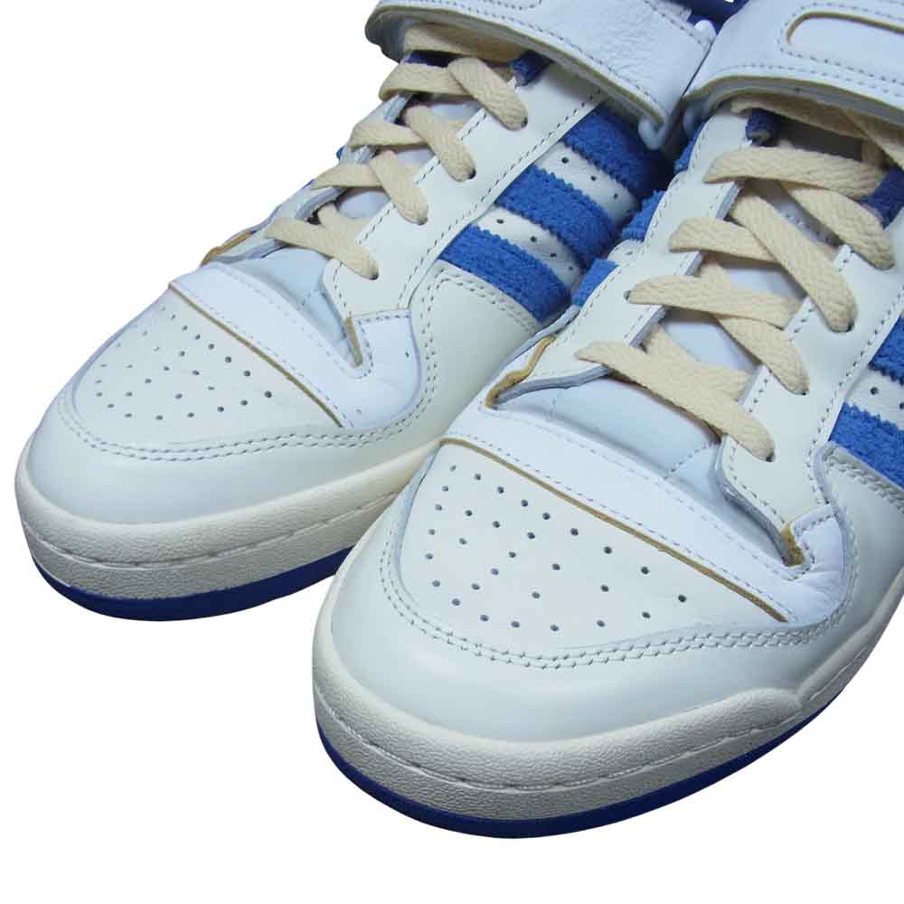 adidas アディダス S23764 FORUM 84 LOW BLUE THREAD フォーラム 84 ブルー スレッド ローカット スニーカー ホワイト系 28.5cm【中古】