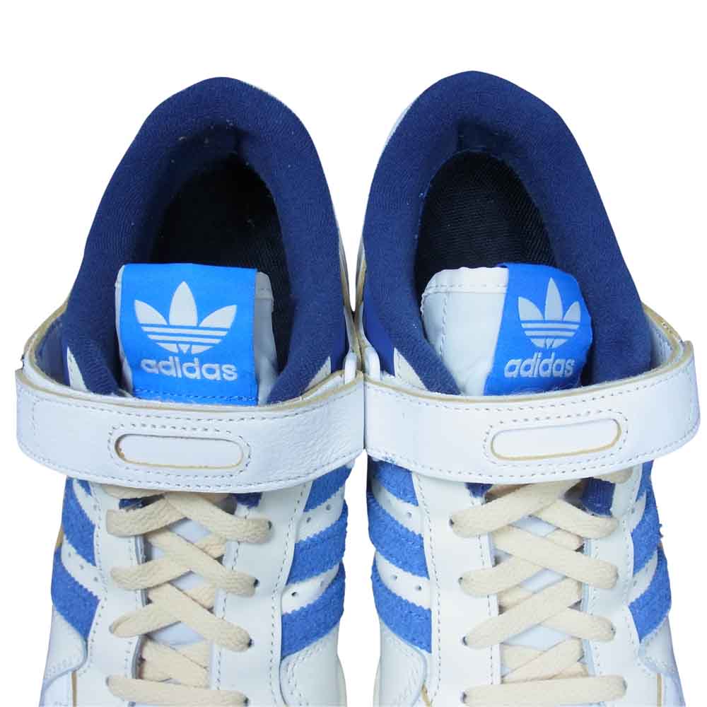 adidas アディダス S23764 FORUM 84 LOW BLUE THREAD フォーラム 84 ブルー スレッド ローカット スニーカー ホワイト系 28.5cm【中古】