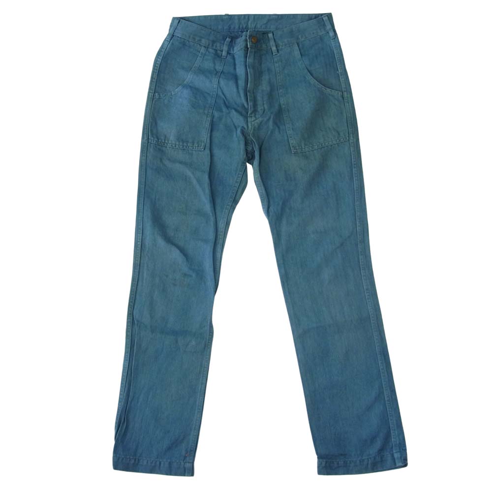 VISVIM ビズビム 0113205008023 SCOUT PANTS N . D HERRINGBONE スカウト パンツ ヘリンボーン ブルー系 2【中古】