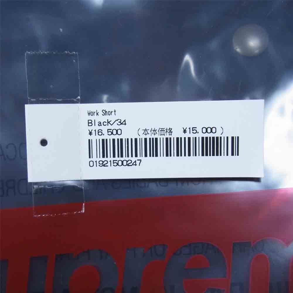 Supreme シュプリーム 21SS WORK SHORT ワーク ショーツ ブラック系 34【新古品】【未使用】【中古】