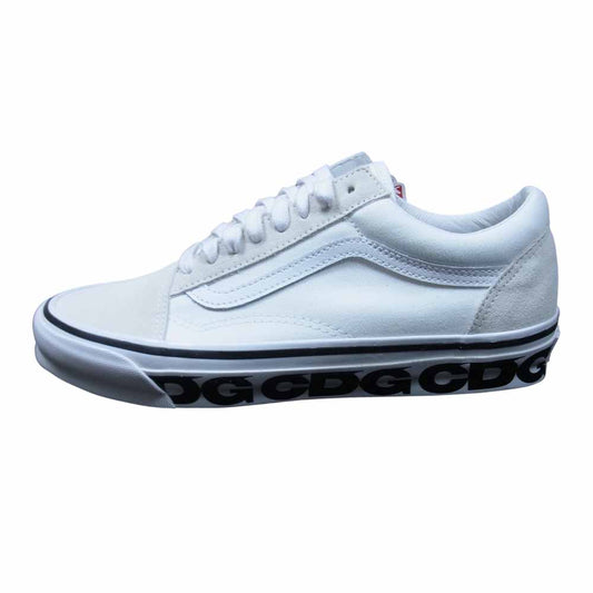 VANS バンズ VN0A4P3XQLZ COMME des GAR?ONS コムデギャルソン CDG Old Skool オールドスクール スニーカー ホワイト系 US9.5【新古品】【未使用】【中古】