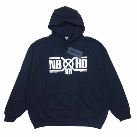 NEIGHBORHOOD ネイバーフッド 21AW 212BHBHN-CSM01S BOUNTY HUNTER バウンティハンター EC-HOODED . LS コラボ プルオーバー フーディ パーカー ブラック系 XL【新古品】【未使用】【中古】