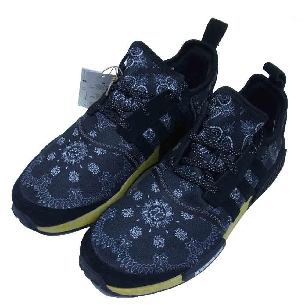 adidas アディダス GY4157 NEIGHBORHOOD ネイバーフッド NMD R1 NBHD スニーカー ブラック系 27.5cm【新古品】【未使用】【中古】