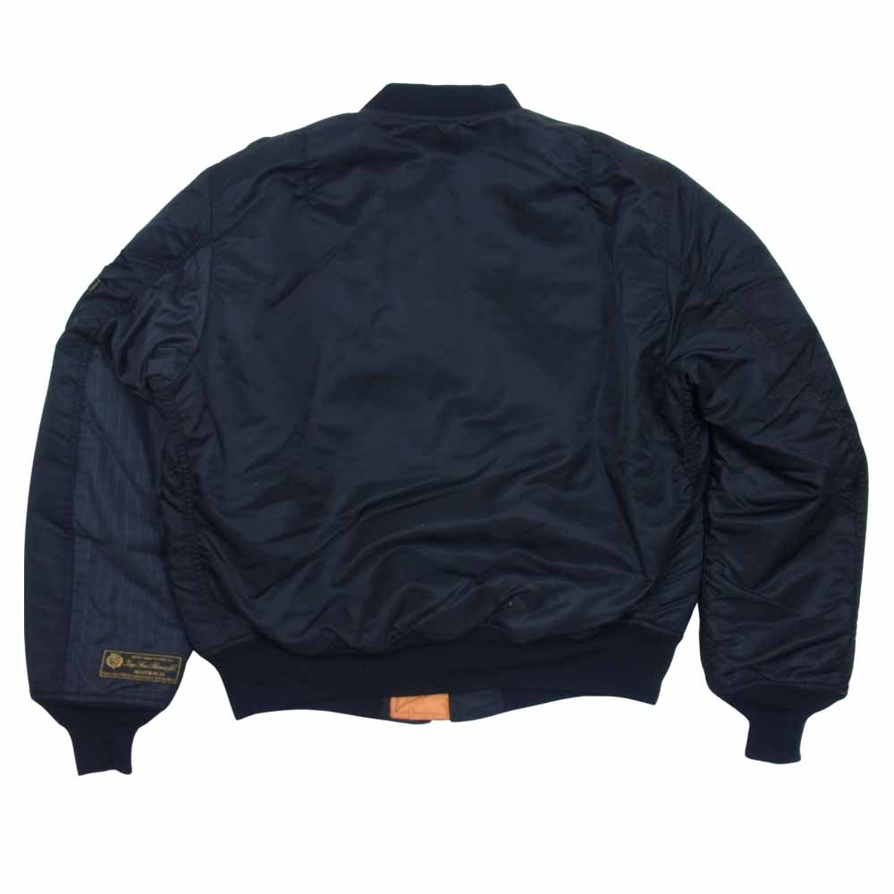 SOPH ソフ 21AW UE-212081 uniform experiment LORO PIANA ALPHA CUSTOM MA-1 トリプルネーム アルファ コラボ ジャケット ブラック系 L【新古品】【未使用】【中古】