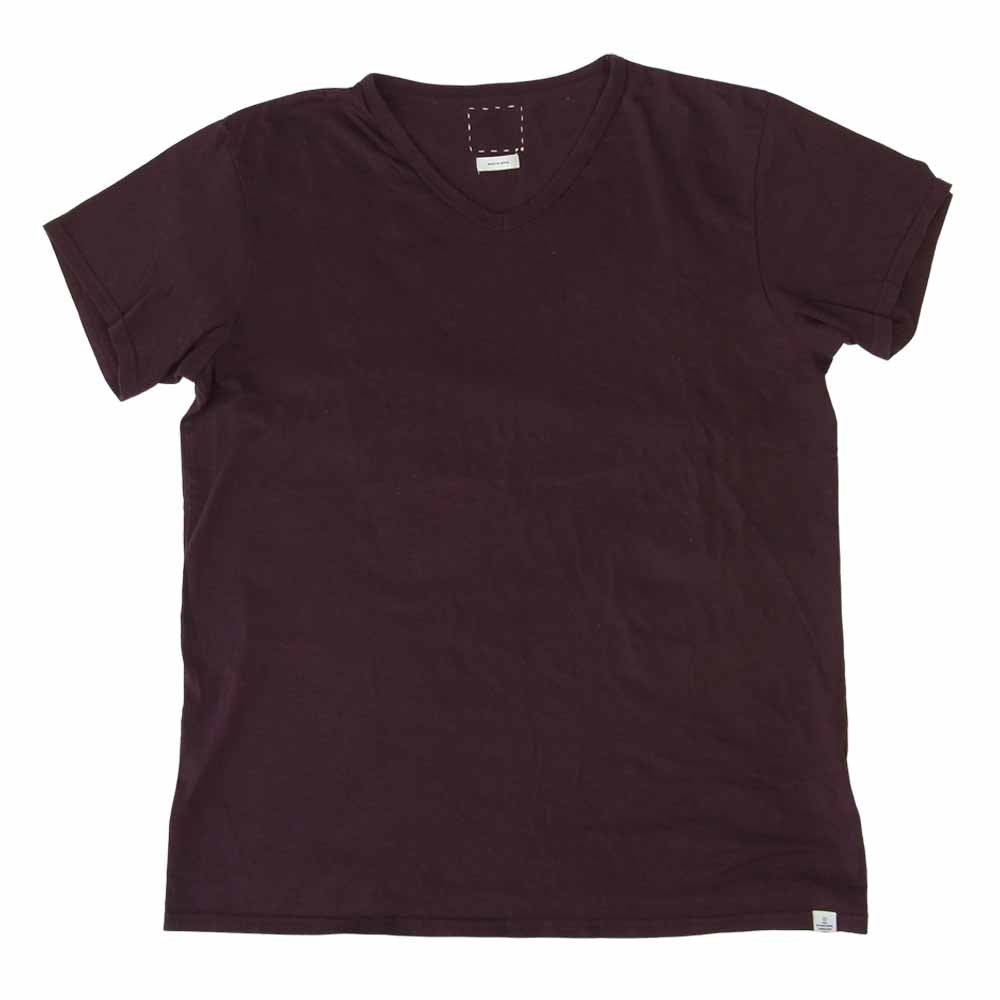 VISVIM ビズビム 13AW 0114105010005 D.SCOOP V-NECK S/S Tシャツ 半袖 パープル系 2【中古】