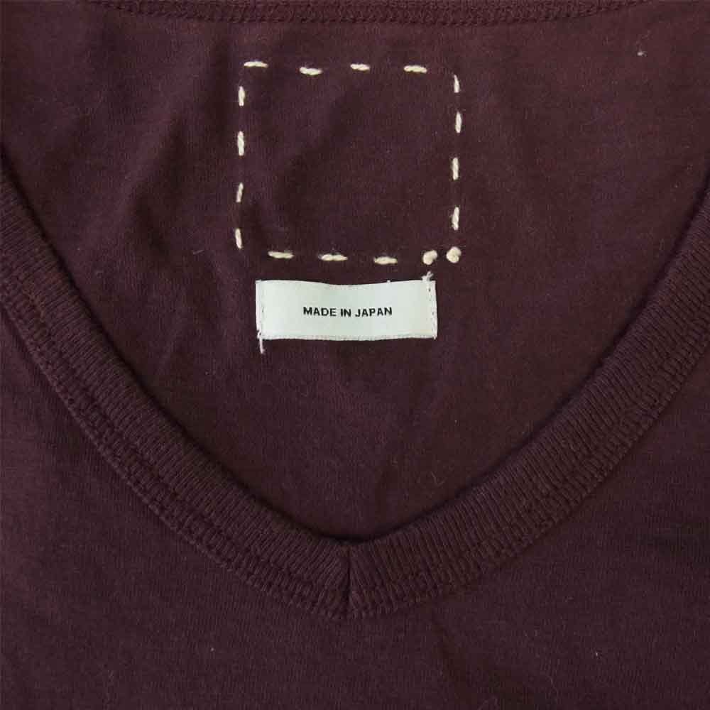 VISVIM ビズビム 13AW 0114105010005 D.SCOOP V-NECK S/S Tシャツ 半袖 パープル系 2【中古】